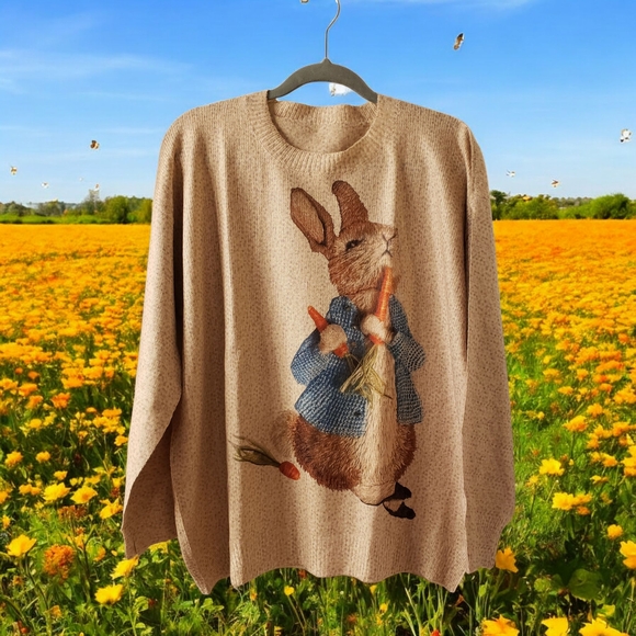 NEW! Peter Rabbit Print Sweater - Picture 2 of 6